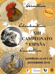 XIII Campeonato de España de Avicultura, Colombicultura y Cunicultura 2018